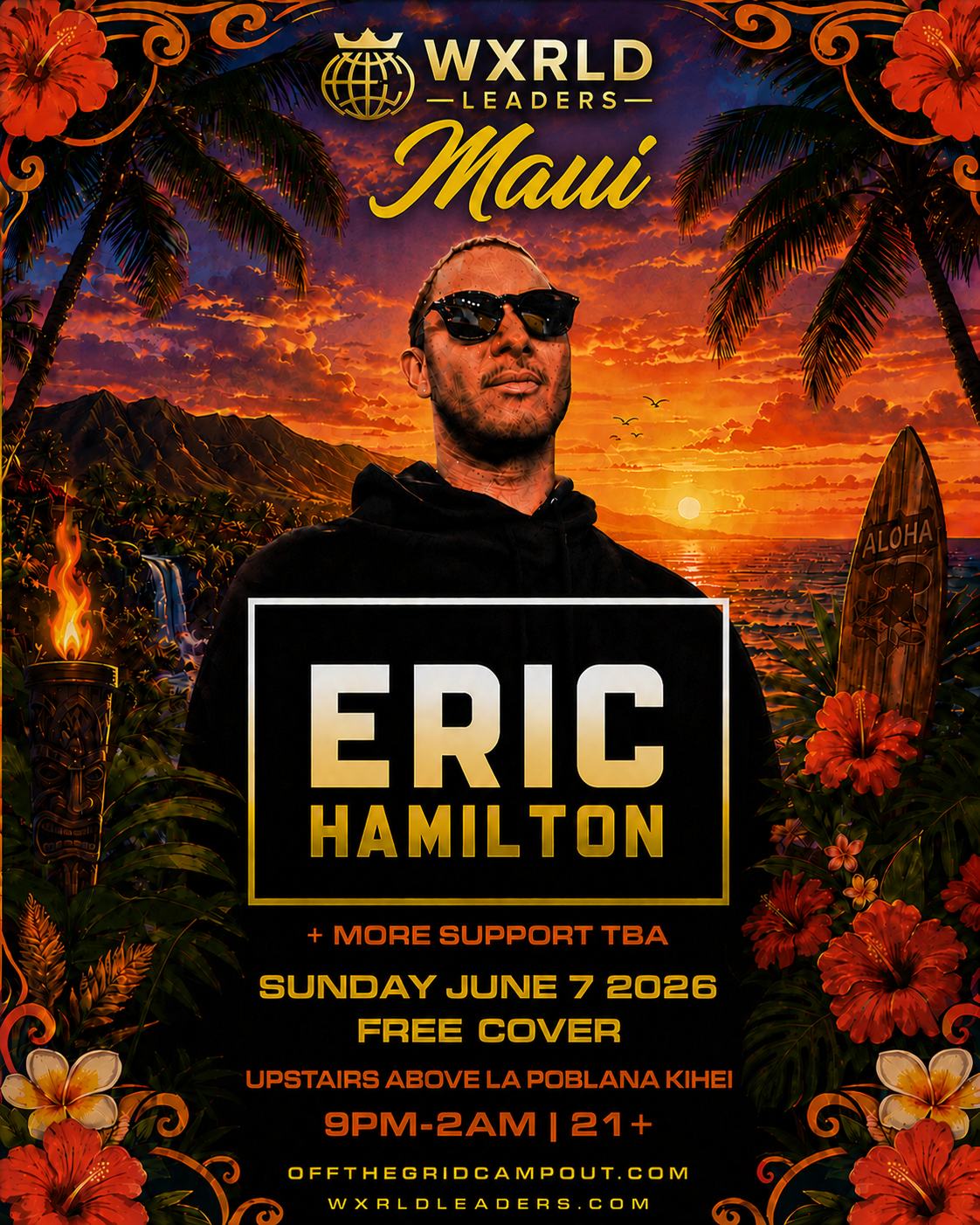 Sunday · Yacht Party + Eric Hamilton After Hours